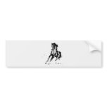 Comic Drawing Horse bumper stickers