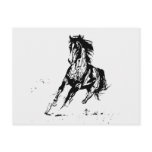 Comic Drawing Horse postcards