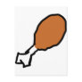 comic drumstick meat postcard