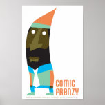 Comic Frenzy Gnome Poster posters