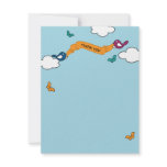 Comic Strip Love Birds Thank You Card