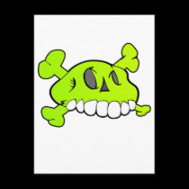 Comical Skull postcards