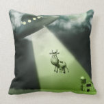 Comical UFO Cow Abduction American MoJo Pillows