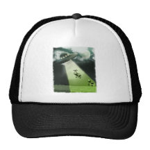 Comical UFO Cow Abduction Hat