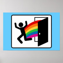 Coming Out Exit Sign Print
