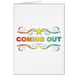 coming out : rainbow flourish greeting cards