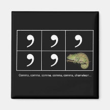 Comma Chameleon Magnet