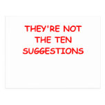 COMMANDMENTS POSTCARDS