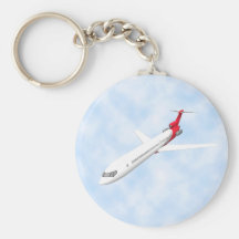 Commercial Jet Aeroplane: 3D Model: Key Chain