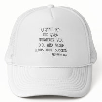 Commit to the Lord Bible Quote Tshirts Mesh Hats