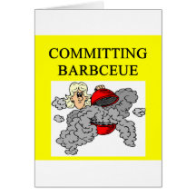 committing barbecue joke card