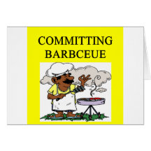 committing barbecue joke card