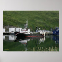 Commodore, Fishing Trawler in Dutch Harbour, AK Posters