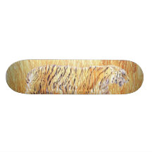 "Common Ground" Stalking Tiger skateboard