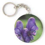 Common Monkshood, (Aconitum Napellus) flowe Keychains