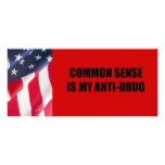 Common sense is my anti-drug personalized rack card