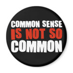 Common Sense is Not So Common magnets