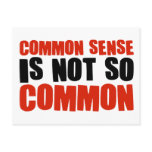 Common Sense is Not So Common postcards