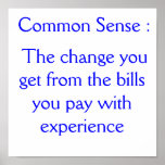 Common sense posters