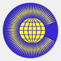 Commonwealth Round Sticker