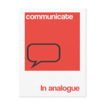Communicate in analogue postcards