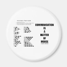 Communication Is A Matter Of Morse Refrigerator Magnets