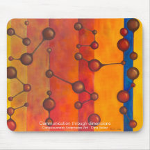 Communication through dimensions mouse pad