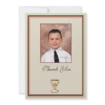 Communion Thank You Photo Card invitations