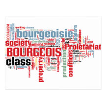 Communist Manifesto Word Cloud Postcards