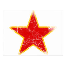 Communist Red Star Vintage Post Card