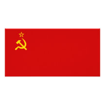 Communist Russia Flag USSR Photo Cards