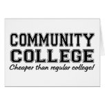 Community College: Cheaper than Regular College! cards