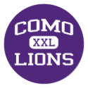 Como - Lions - Como High School - Fort Worth Texas stickers