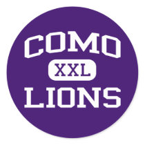 Como - Lions - Como High School - Fort Worth Texas Sticker