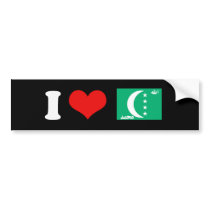 Comoros Flag Bumper Sticker