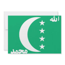 Comoros Flag Personalized Announcements