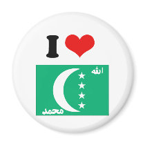 Comoros Flag Fridge Magnet