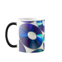 Compact Discs Ceramic Mug by Petr Kratochvil