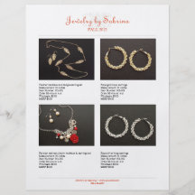 Company catalogue 8 product sale line sheet templa personalised flyer