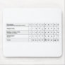 Comparison Chart of 5 Different Arabic Numerals Mouse Pad