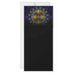 Compass Abstract Digital Fractal Full Color Rack Card