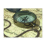 Compass and Map Postcard