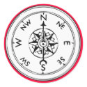 Compass Art stickers