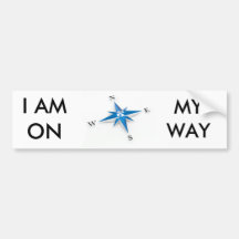 Compass Bumper Sticker