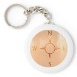 COMPASS East West North South NEWS keychains