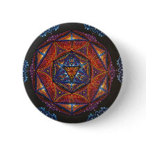 Compass Mandala Button