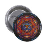 Compass Mandala Button