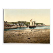 Compass Point, Bude, Cornwall, England vintage Pho Post Card