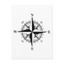 Compass Rose - Black & White Postcards