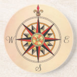 Compass Rose Drink Coaster